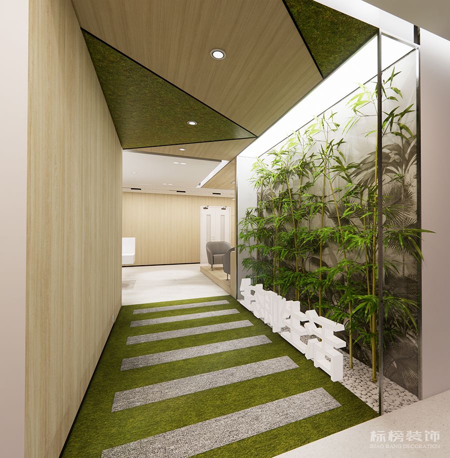 瀚藍(lán)城市環(huán)境服務(wù)公司過(guò)道設(shè)計(jì)效果圖